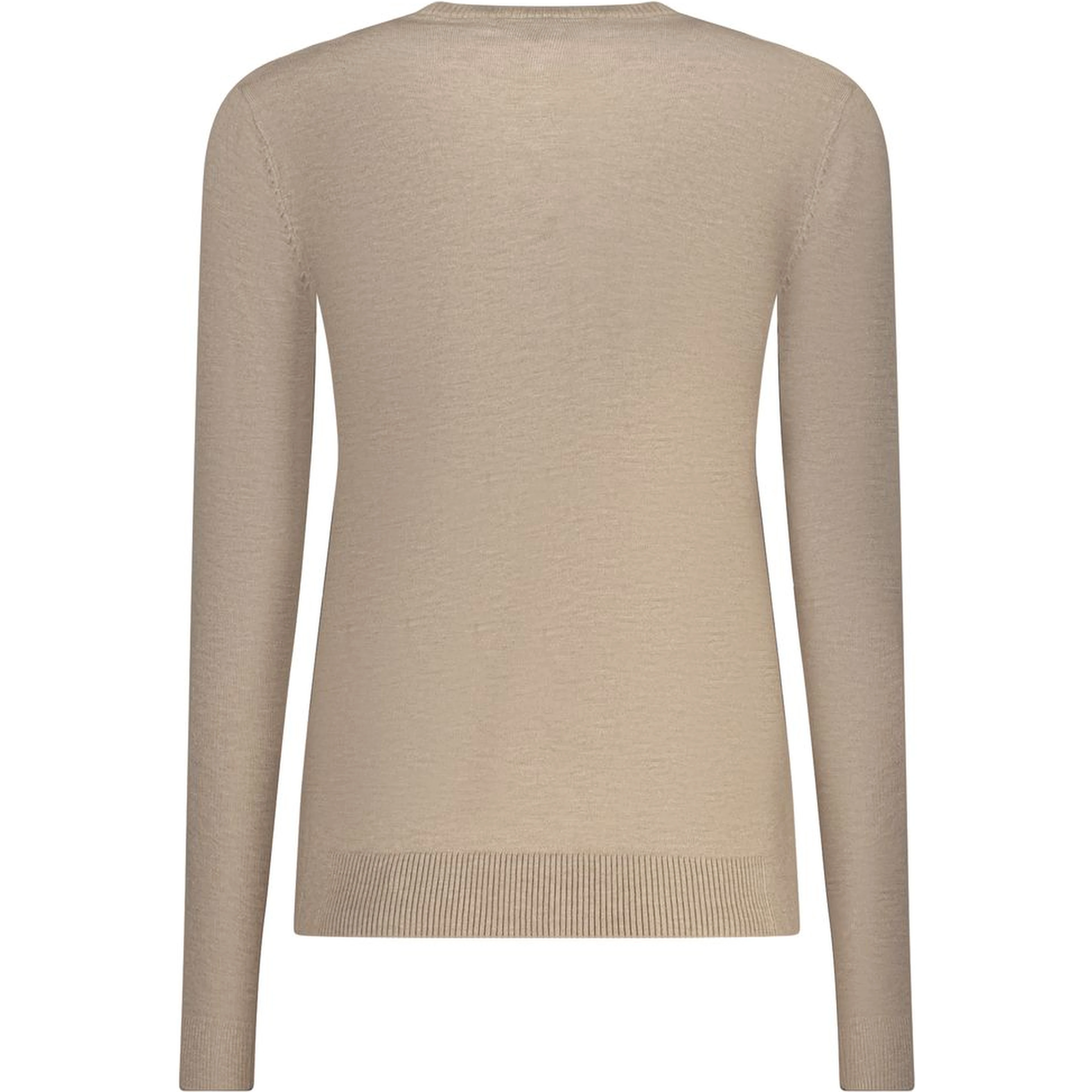 Beige Viscose Women Sweater