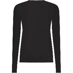 Black Viscose Women Sweater