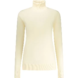 Bianco Viscosa Donna Maglia