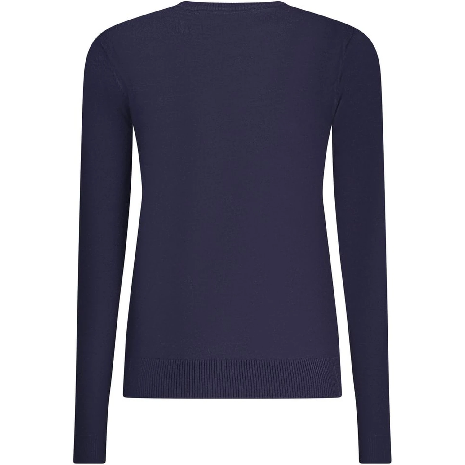 Blu Viscose Donna Maglia