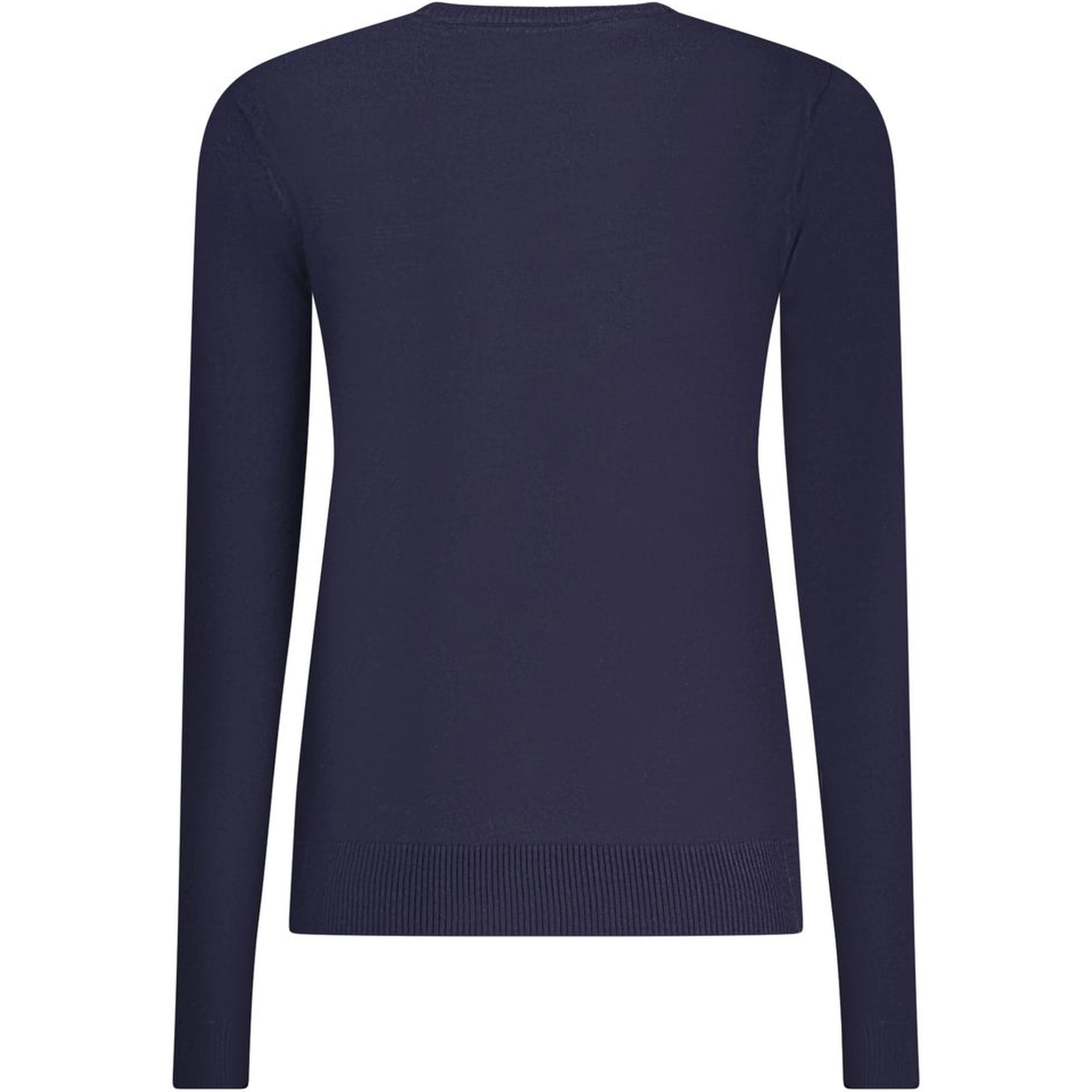 Blu Viscose Donna Maglia