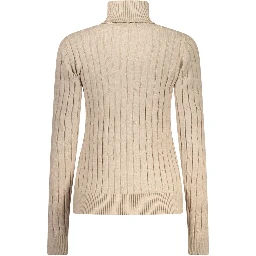 Beige Viscosa Women Sweater
