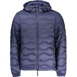 Blue Polyamide Men's Jacket