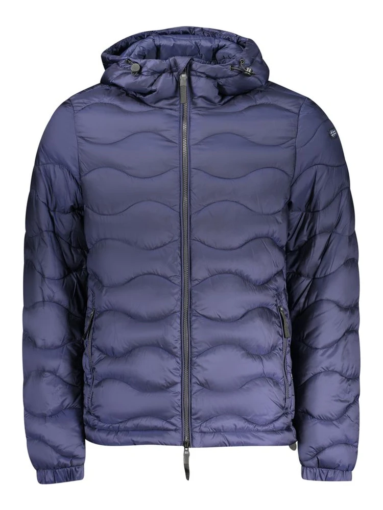 Blue Polyamide Men's Jacket