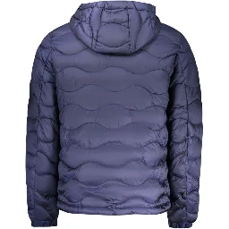 Blue Polyamide Men's Jacket