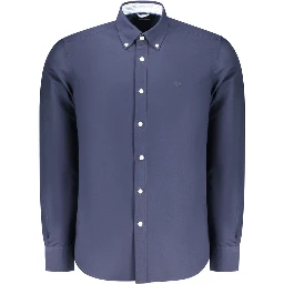 Blu Cotton Men Shirt