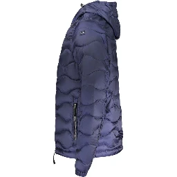 Blue Polyamide Men's Jacket