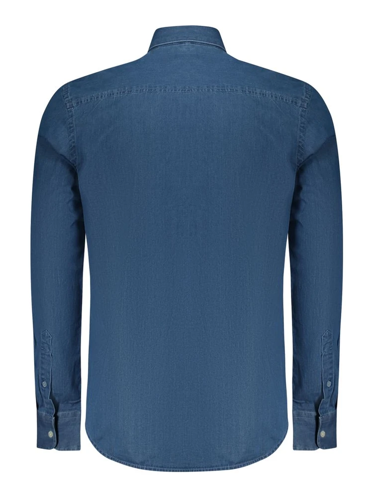 Blue Cotton Men Shirt alternative