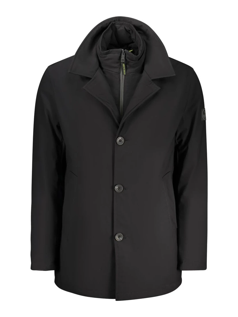 Black Polyester Men's Jacket