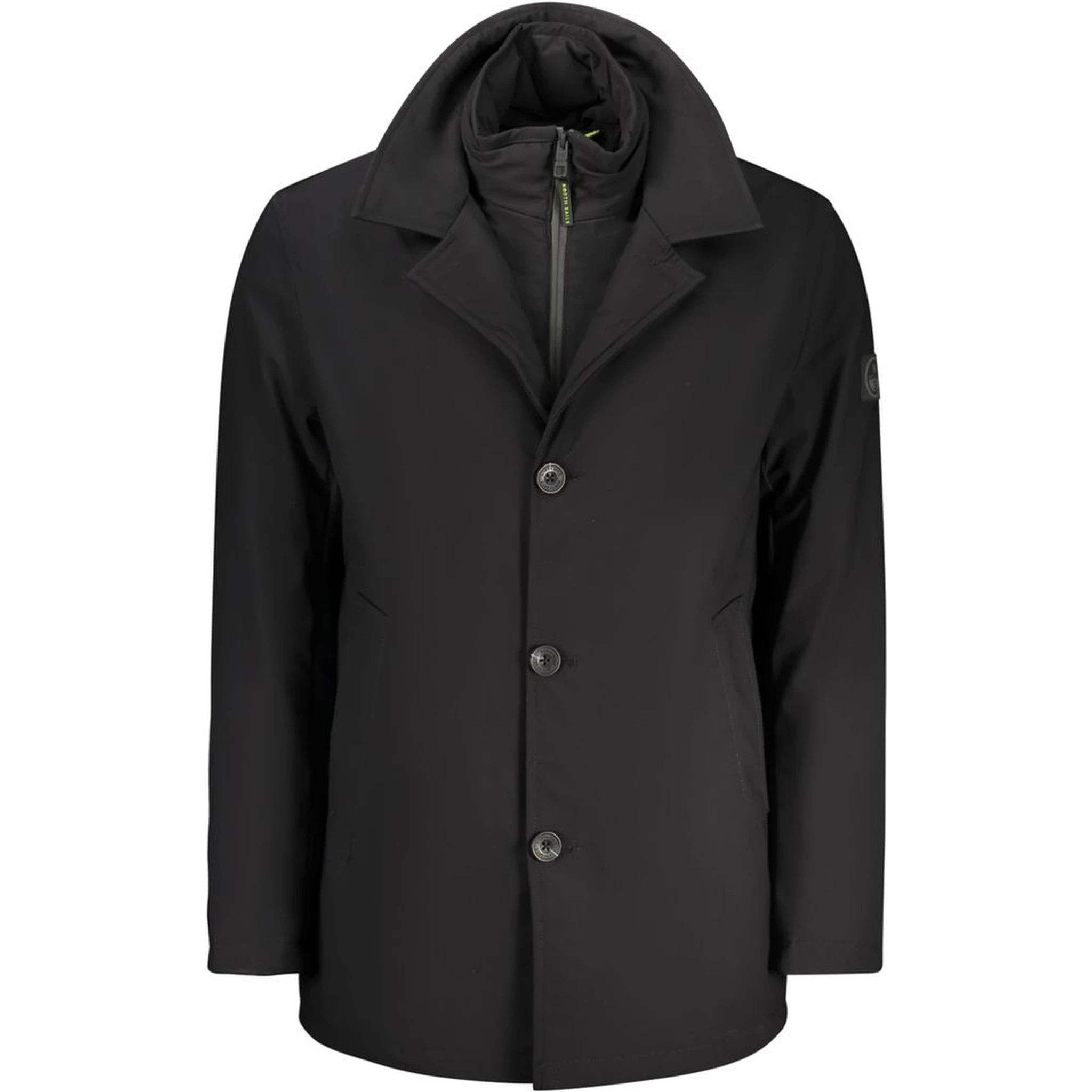 Black Polyester Men's Jacket