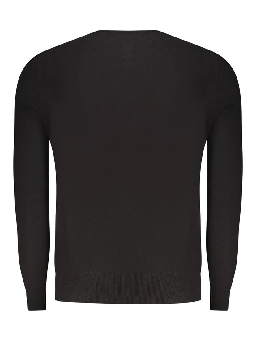 Nero Viscosa Uomo Maglia