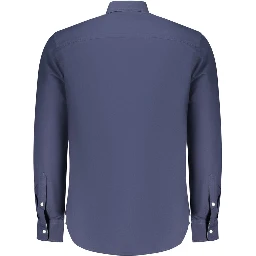 Blu Cotton Men Shirt
