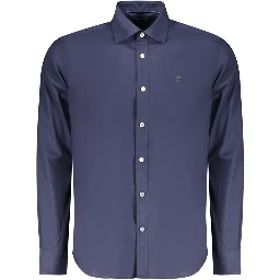 Blu Cotton Mens Shirt