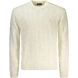 Bianco Poliammide Mens Sweater