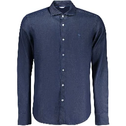 Blue Cotton Men's Shirt