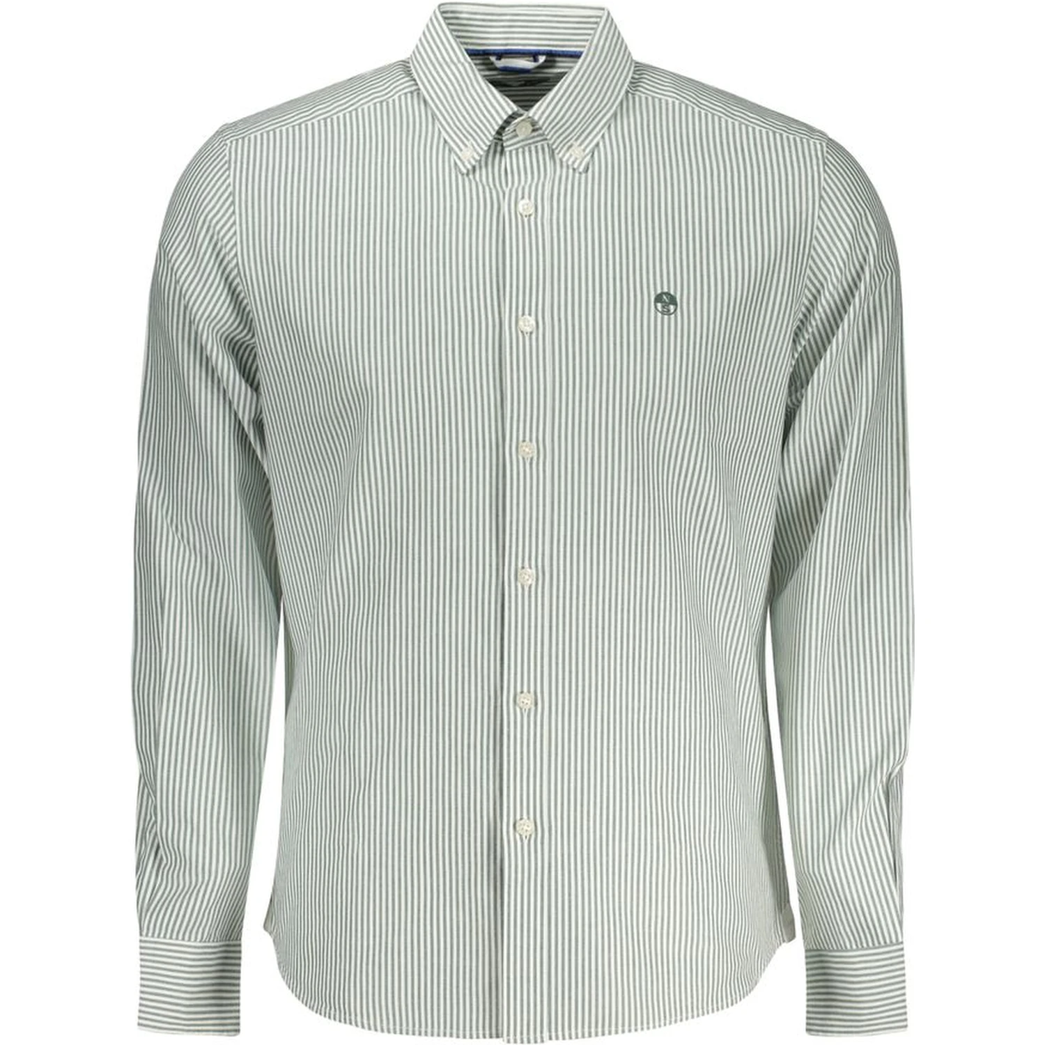 Green Cotton Men Shirt
