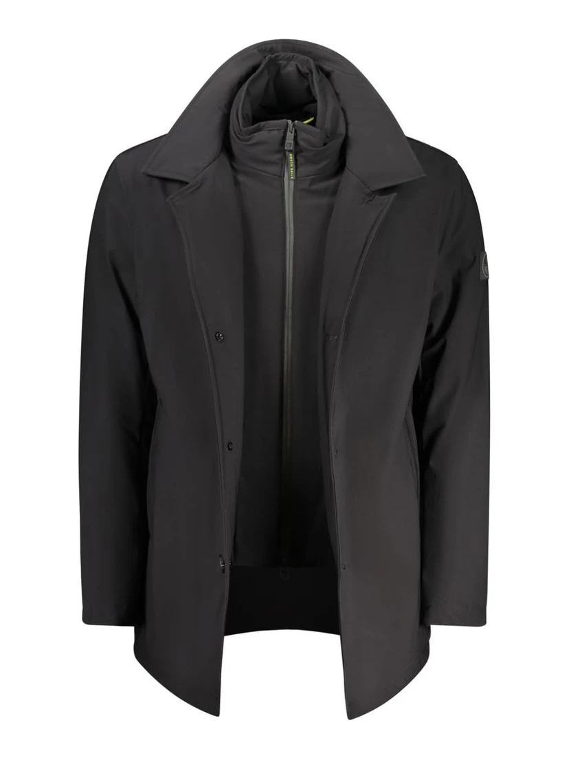 Black Polyester Men's Jacket