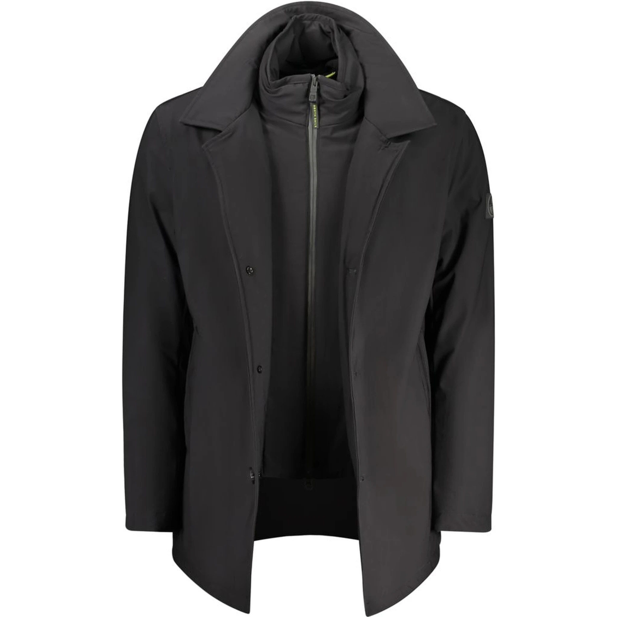 Black Polyester Men's Jacket