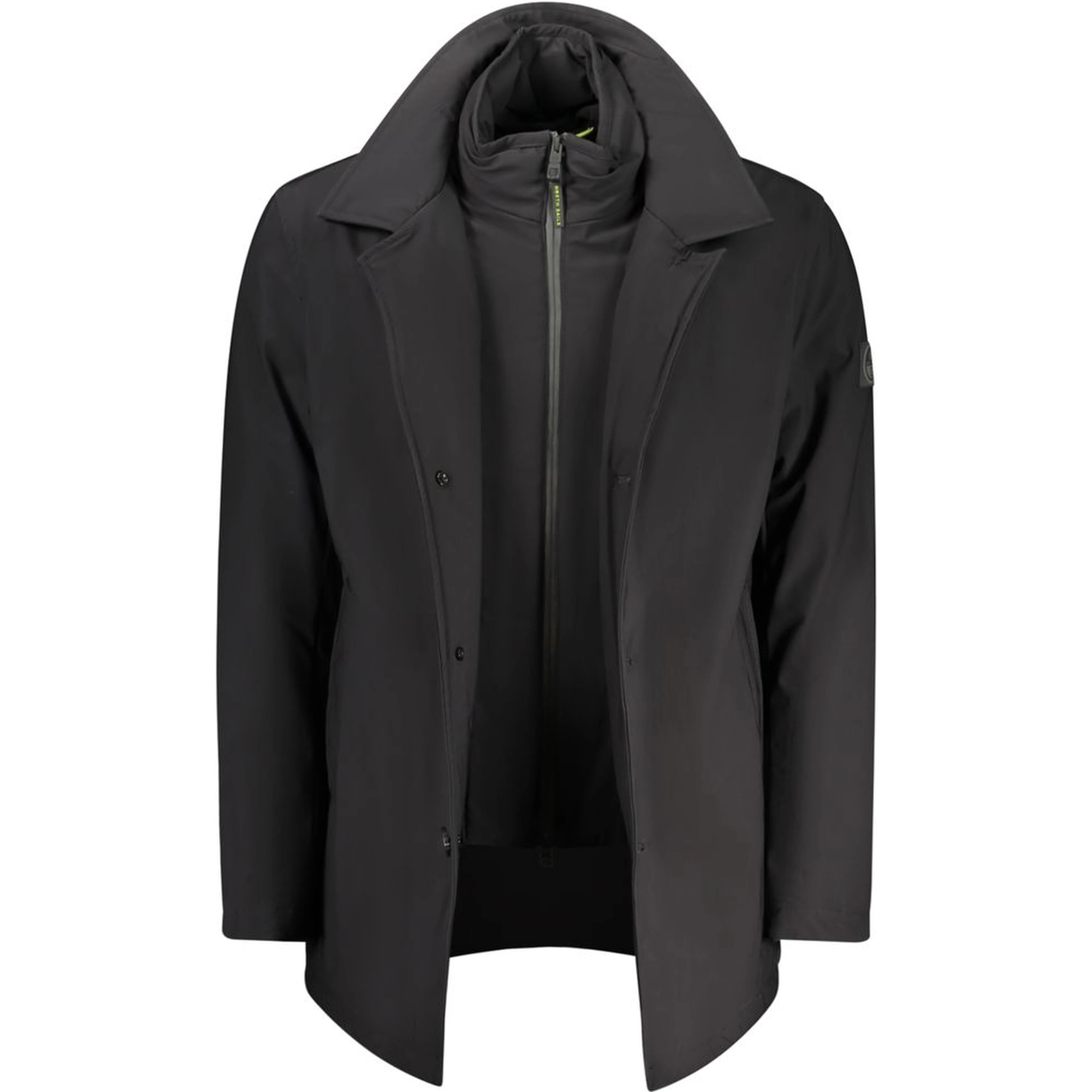 Black Polyester Men's Jacket