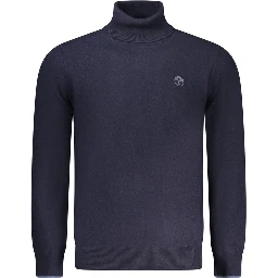Blue Polyamide Men's Sweater