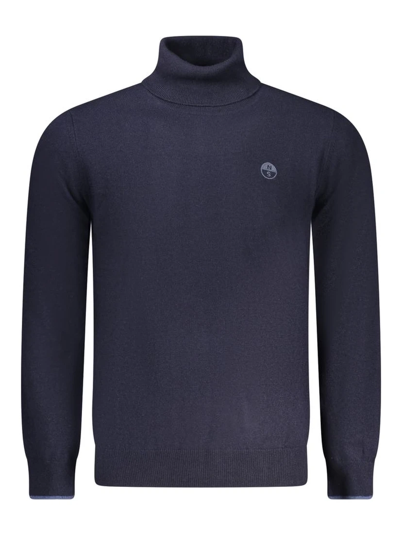 Blue Polyamide Men's Sweater