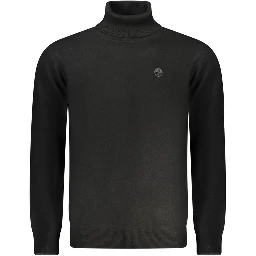 Black Polyamide Men Sweater