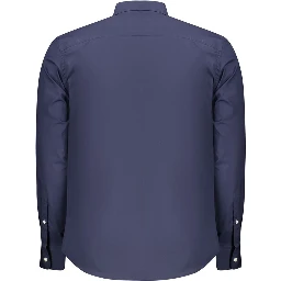 Blu Cotton Mens Shirt