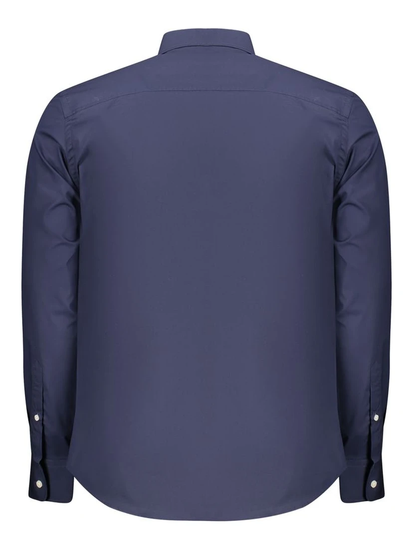 Blu Cotton Mens Shirt