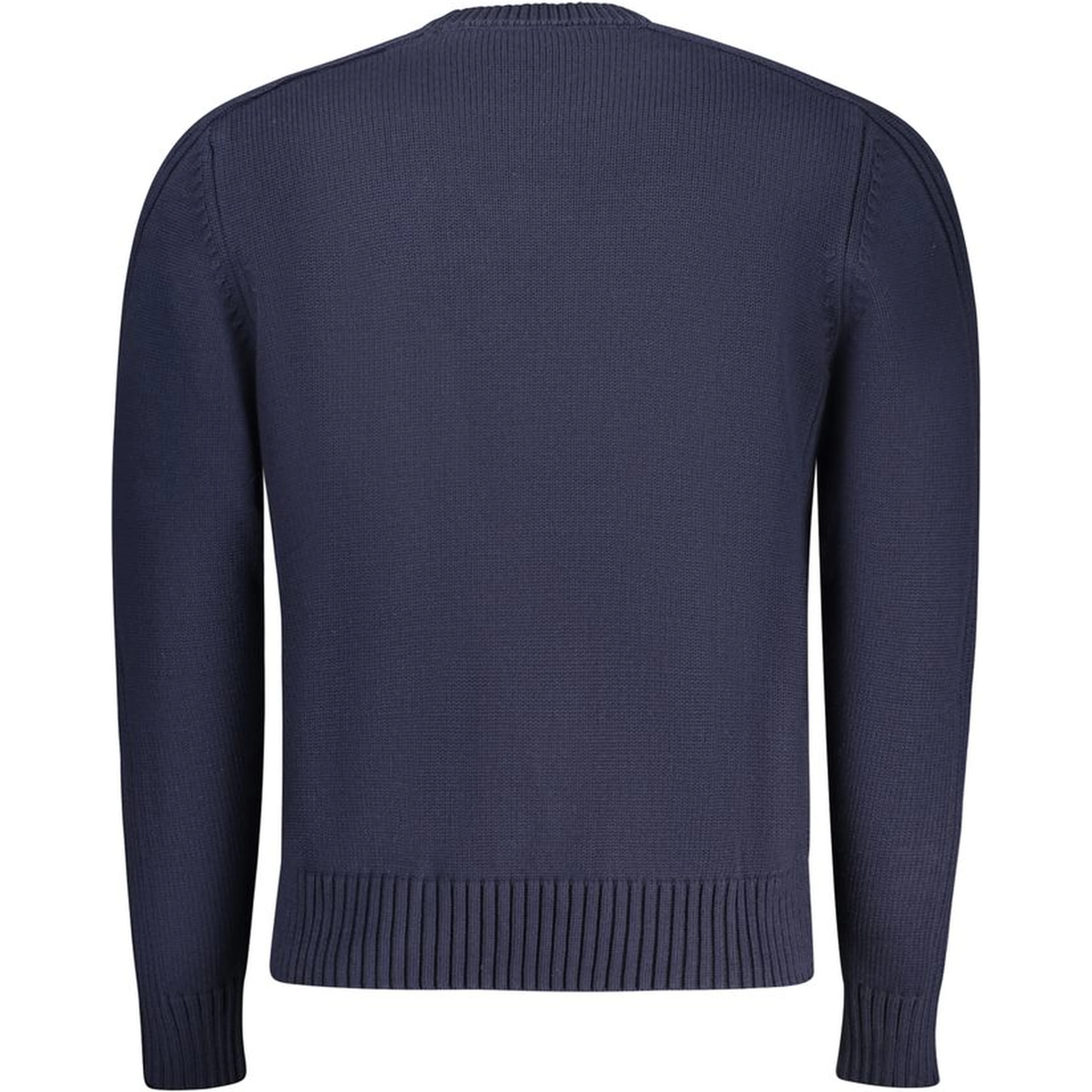 Blue Cotton Men Sweater