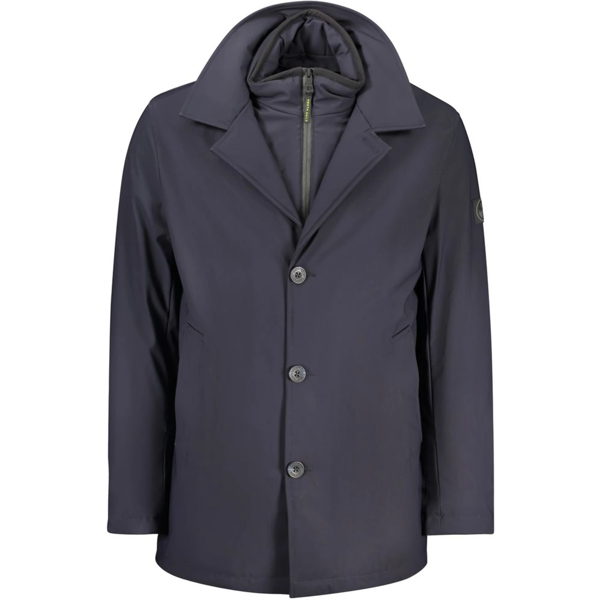 Blue Polyester Men's Jacket
