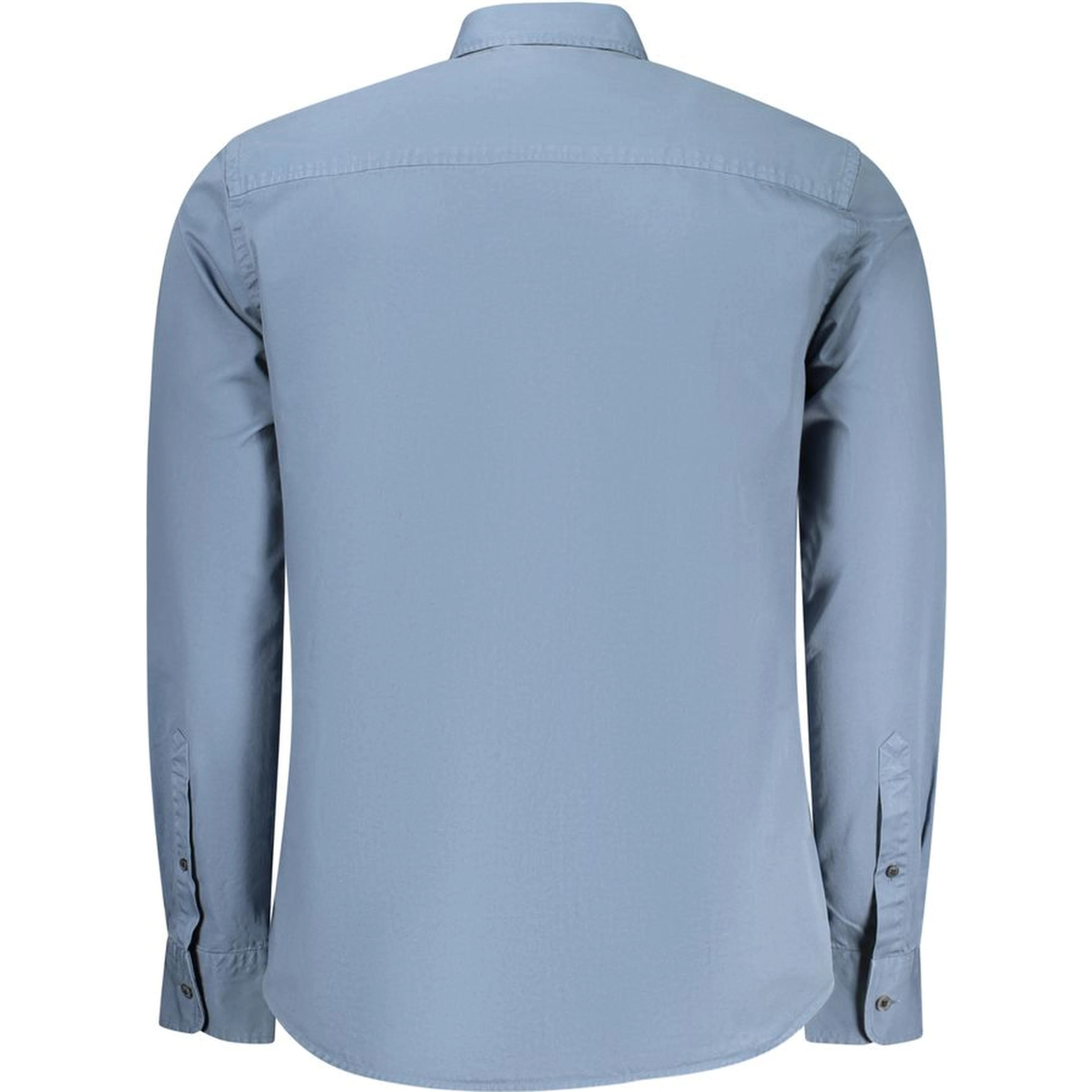 Blue Cotton Men Shirt