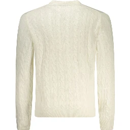 Bianco Poliammide Mens Sweater