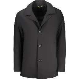 Black Polyester Men's Jacket