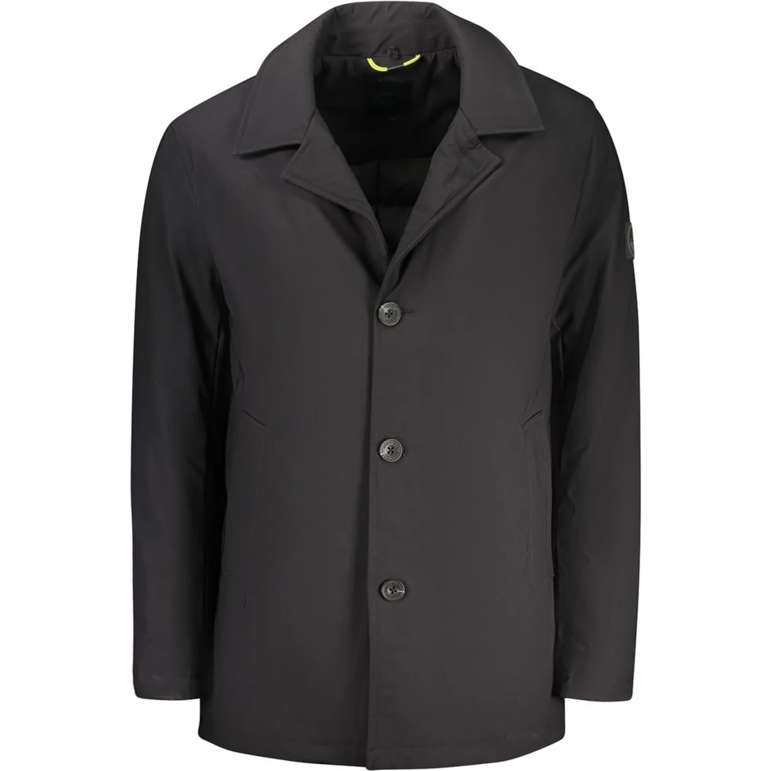 Black Polyester Men's Jacket