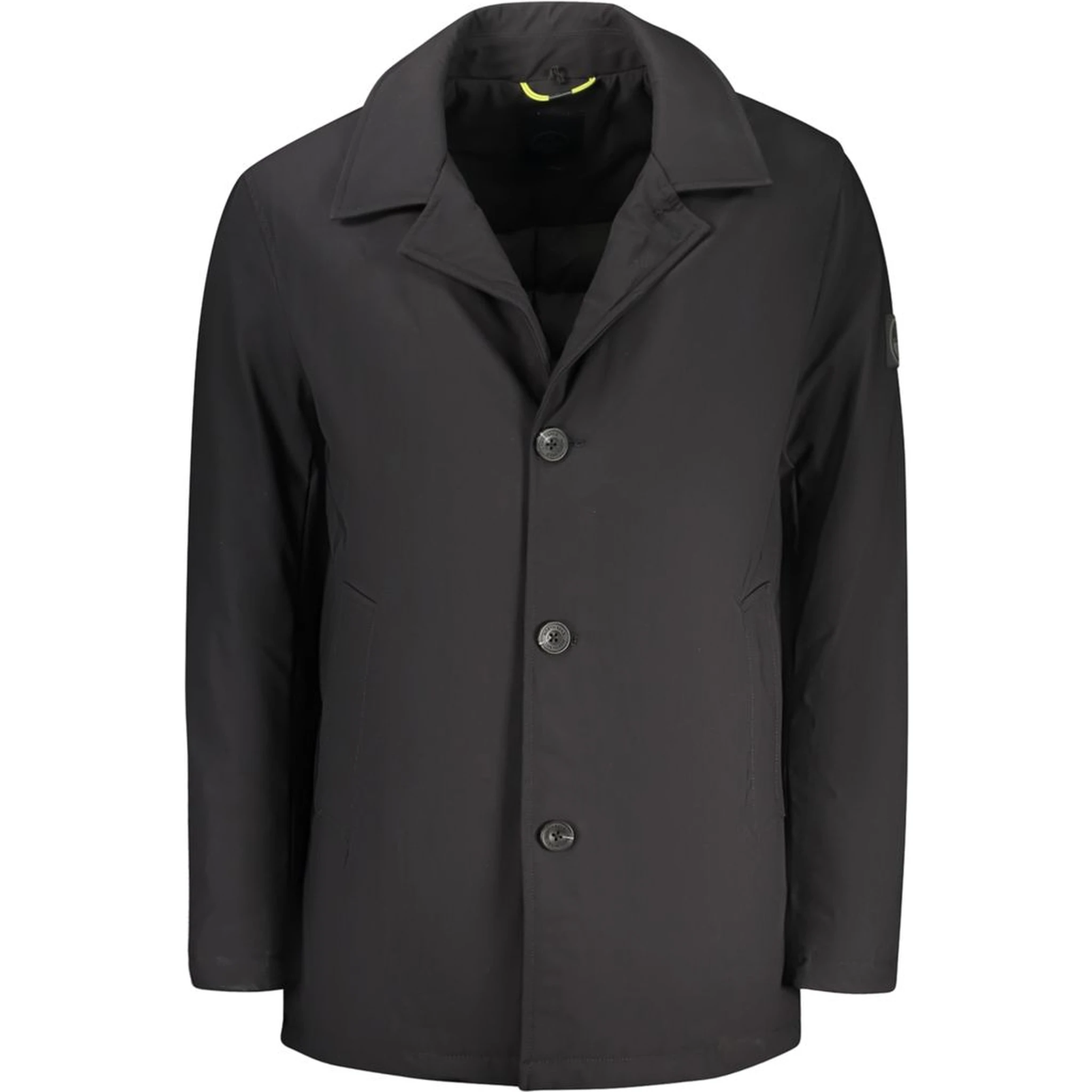 Black Polyester Men's Jacket