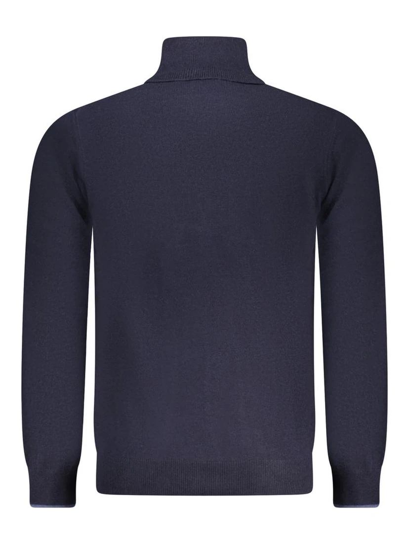 Blue Polyamide Men's Sweater