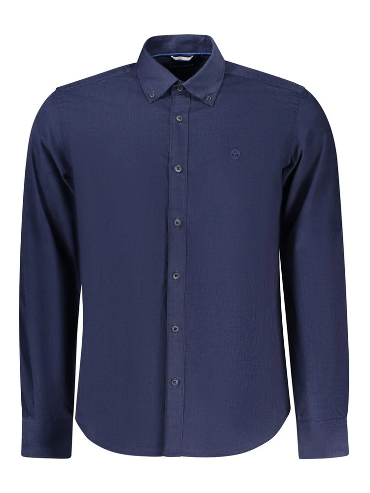 Blue Cotton Men's Shirt