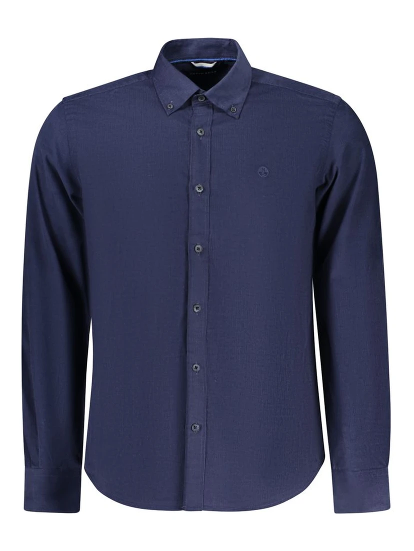Blue Cotton Men's Shirt