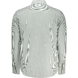 Green Cotton Men Shirt