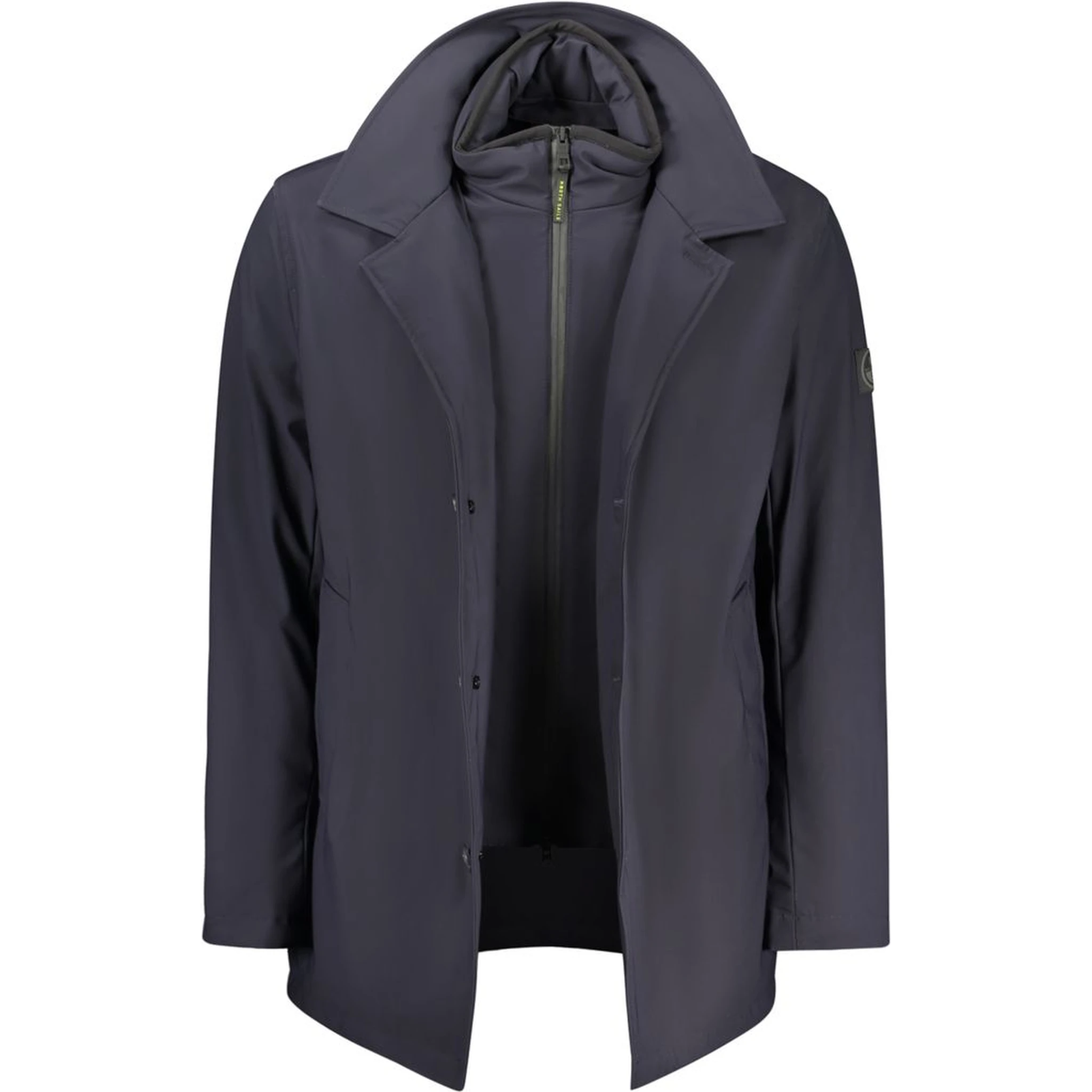 Blue Polyester Men's Jacket