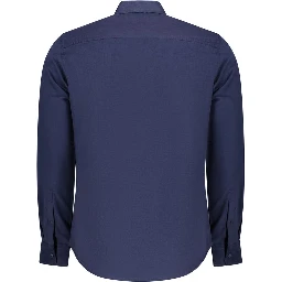 Blue Cotton Men's Shirt