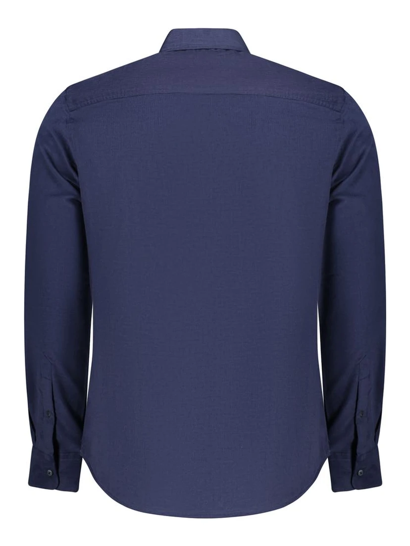 Blue Cotton Men's Shirt