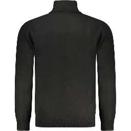 Black Polyamide Men Sweater