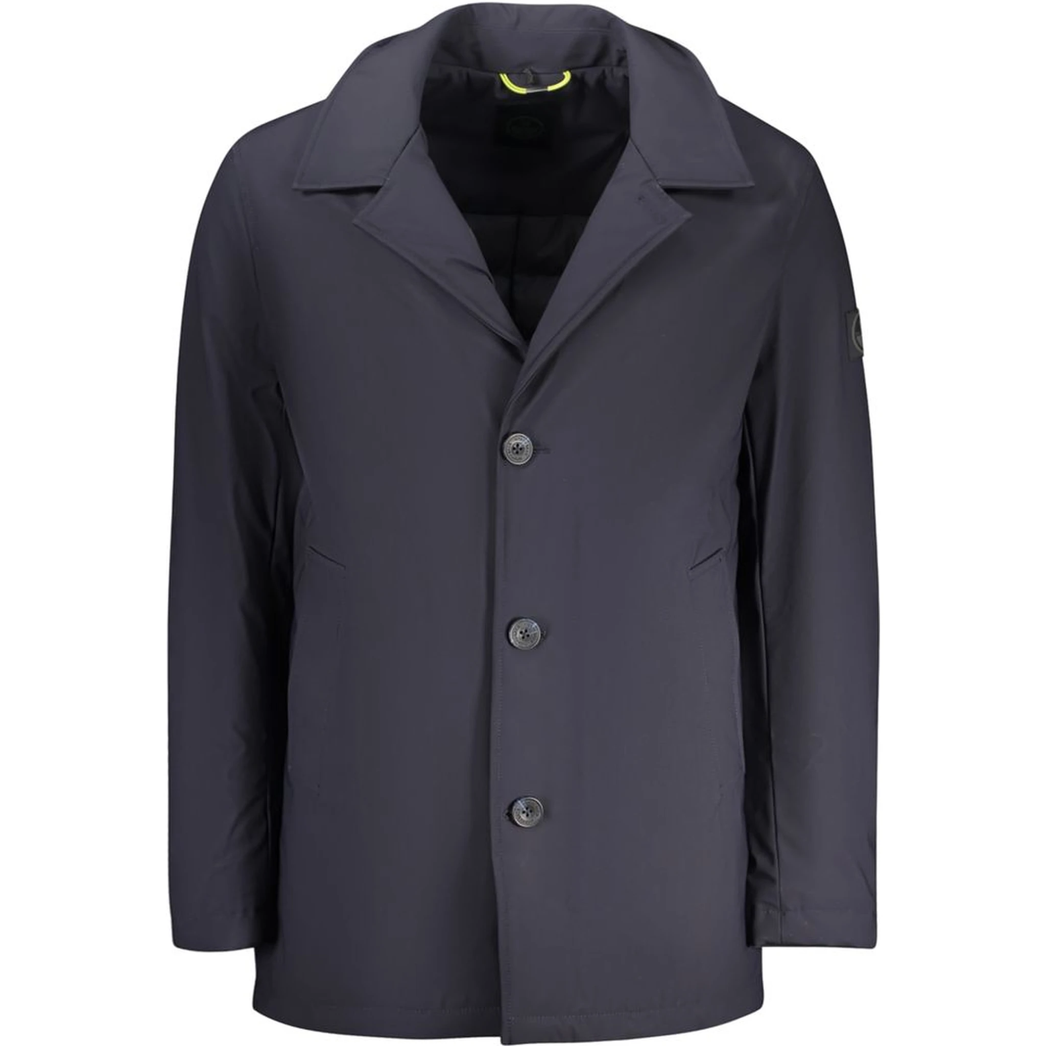 Blue Polyester Men's Jacket