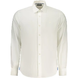 White Cotton Men's Shirt