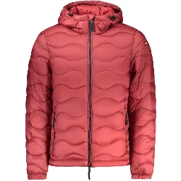 Red Polyamide Men's Jacket