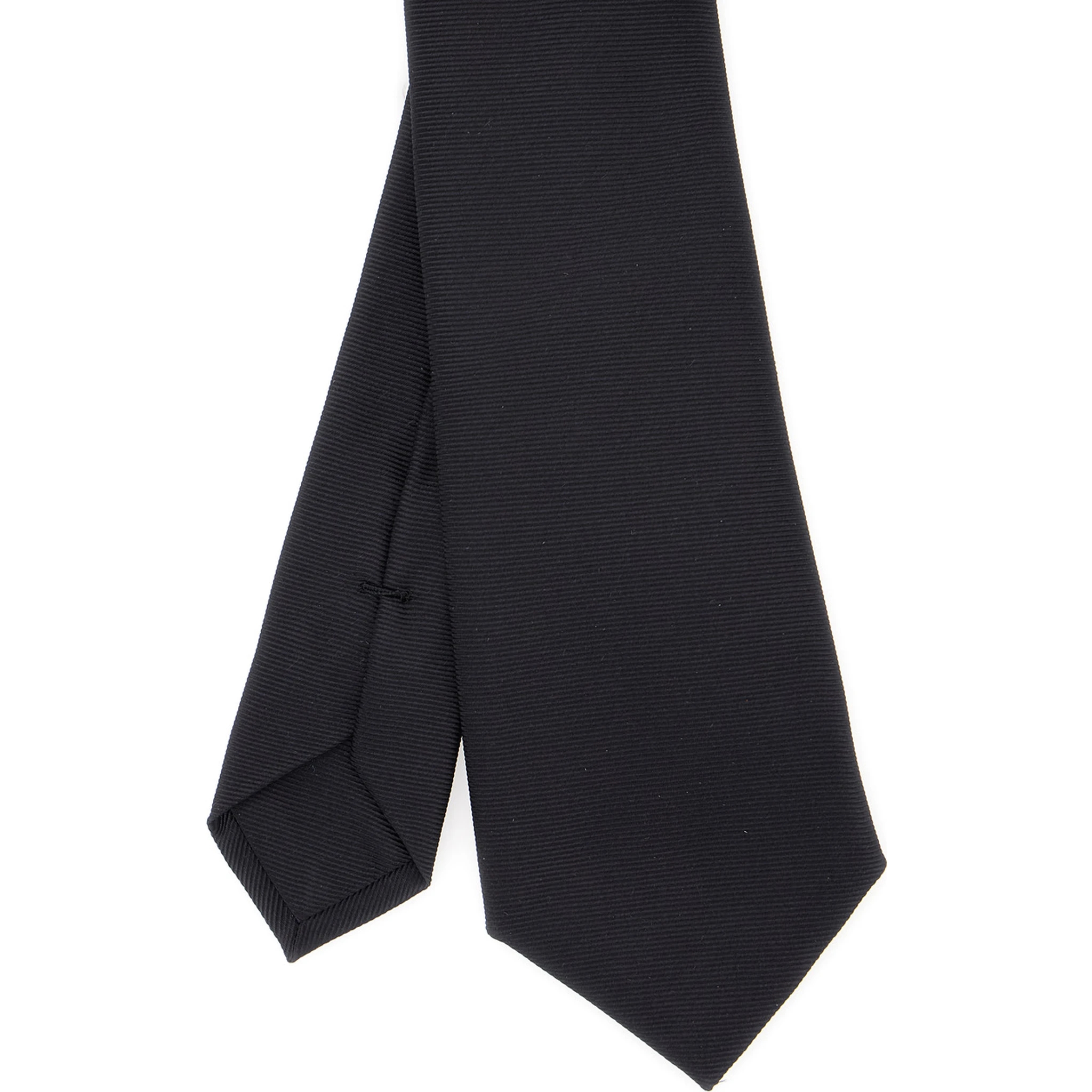 Black TIe with Medusa on the Front in Silk Man