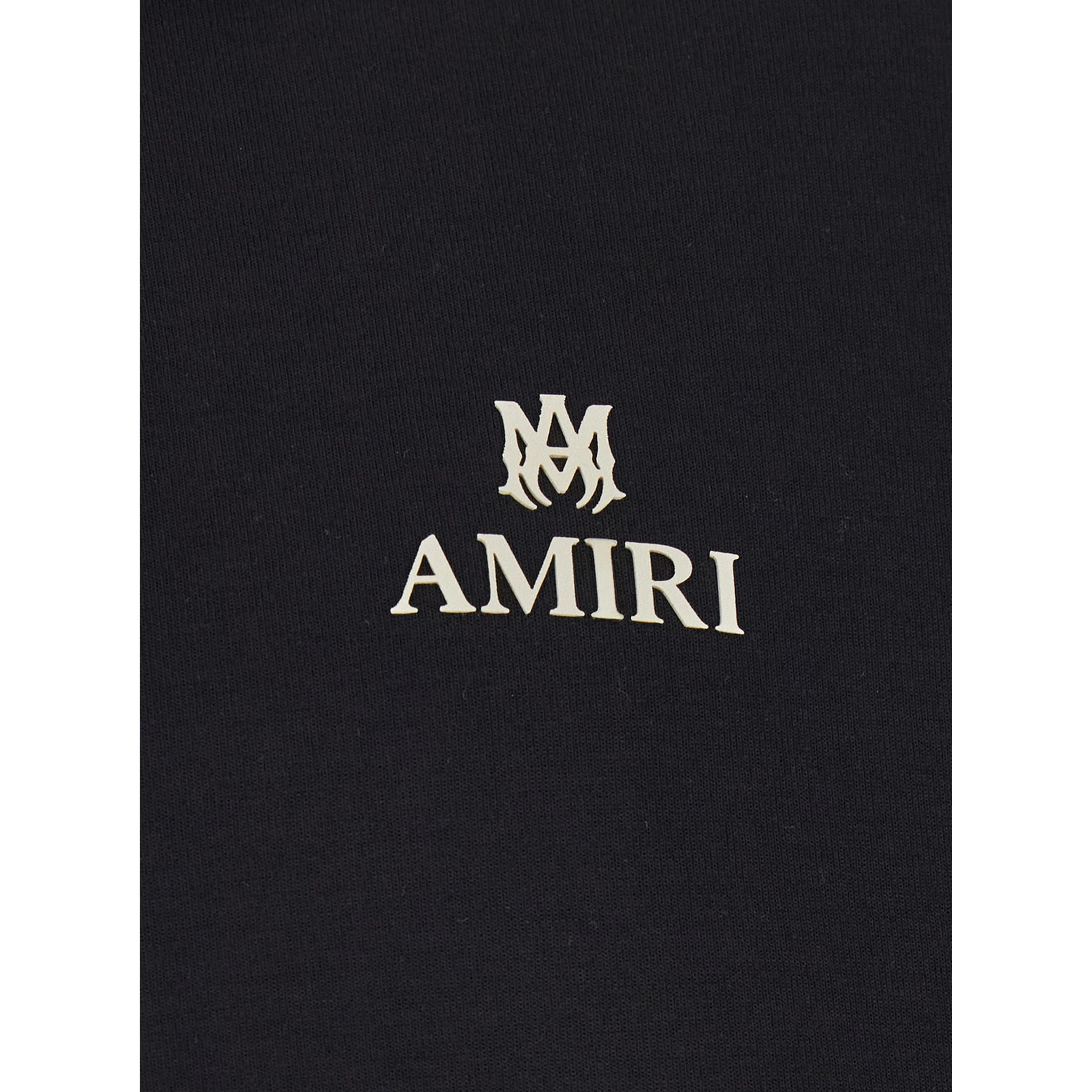 Black Sweatshirt with Polo Neck and Front Lettering Logo in Cotton Man