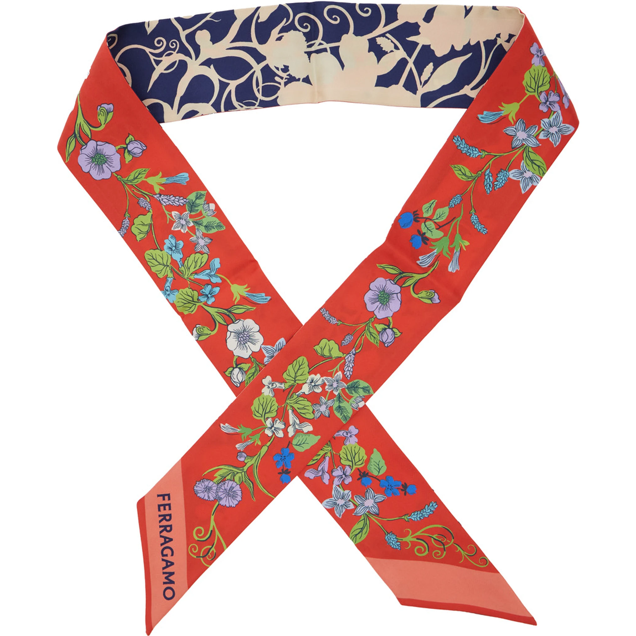 Pegaso Multicolor Square Scarf with All-Over Print and Logo Lettering in Silk Woman