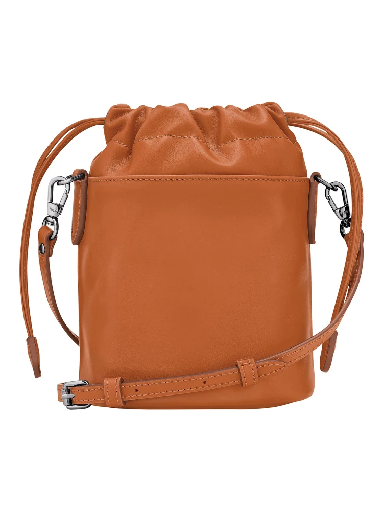 Le Pliage Xtra Brown Crossbody Bag with Drawstring Closure and Adjustable and Removable Shoulder Strap in Leather Woman alternative